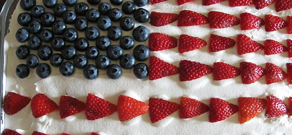 American Flag Cheesecake